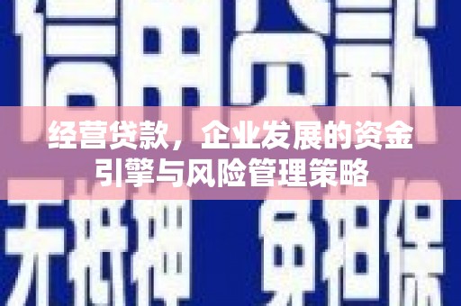 揭东经营贷款，企业发展的资金引擎与风险管理策略