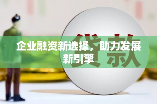 揭东企业融资新选择，助力发展新引擎