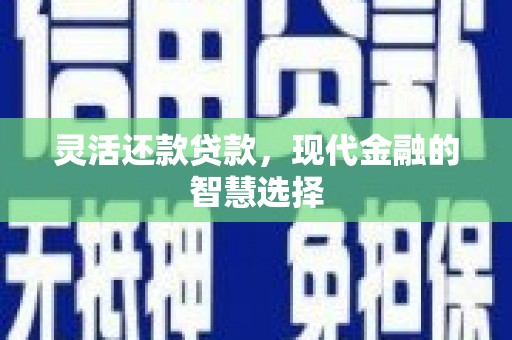 揭东灵活还款贷款，现代金融的智慧选择