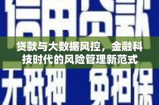 揭东贷款与大数据风控，金融科技时代的风险管理新范式