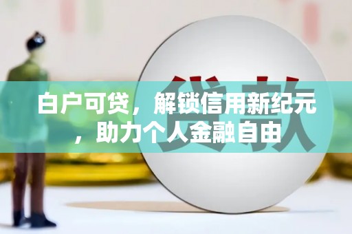 揭东白户可贷，解锁信用新纪元，助力个人金融自由