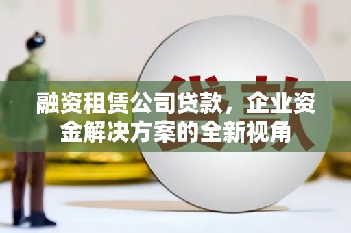 揭东融资租赁公司贷款，企业资金解决方案的全新视角