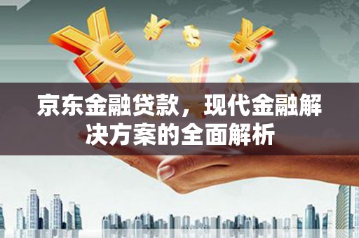 揭东京东金融贷款，现代金融解决方案的全面解析