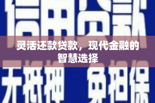 揭东灵活还款贷款，现代金融的智慧选择