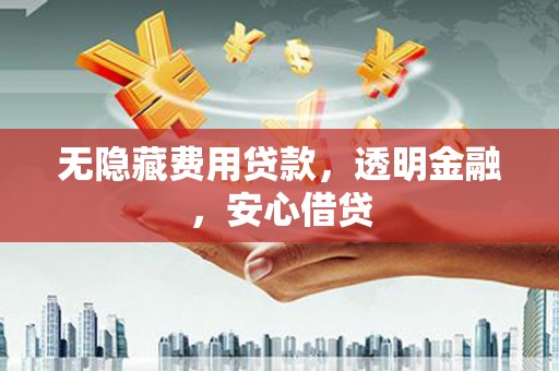 揭东无隐藏费用贷款，透明金融，安心借贷