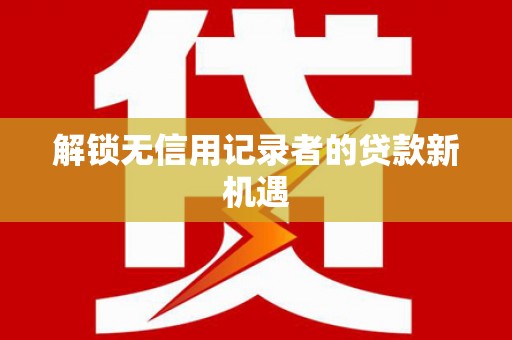 揭东解锁无信用记录者的贷款新机遇