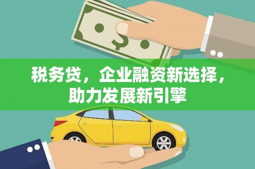 揭东税务贷，企业融资新选择，助力发展新引擎
