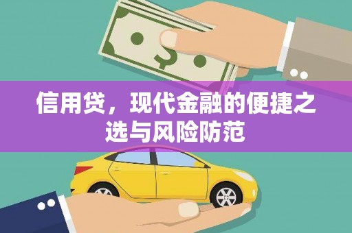 揭东信用贷，现代金融的便捷之选与风险防范