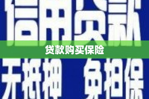揭东贷款购买保险