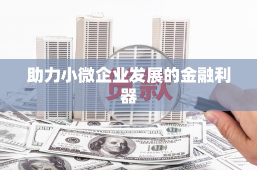 揭东助力小微企业发展的金融利器
